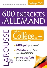  Collectif - 600 exercices d'allemand, spécial collège.
