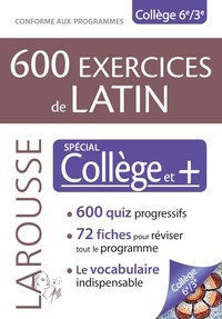  Collectif - 600 exercices de latin, spécial collège.