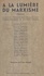 À la lumière du marxisme : essais. Conférences faites à la Commission scientifique du Cercle de la Russie Neuve, en 1933-1934