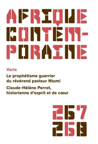Afrique contemporaine 2018/3-4 - 267-268 - Varia