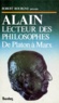  Collectif - ALAIN LECTEUR DES PHILOSOPHES. - De Platon à Marx.