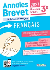 Annales Brevet - Français - 3e - 2027