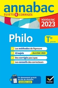 E-books téléchargements gratuits Annales du bac Annabac 2023 Philosophie Tle générale  - méthodes & sujets corrigés nouveau bac