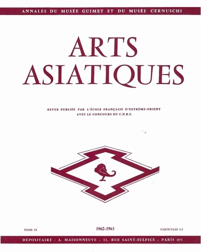  Collectif - ARTS ASIATIQUES n° 09-1&2 (1962-63).