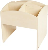 Bac à livres 4 cases haut - bouleau