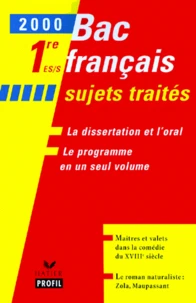 Bac français 1e ES-S