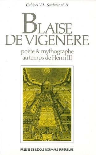  Collectif - Blaise de Vigenère, poète et mythographe au temps de Henri III.