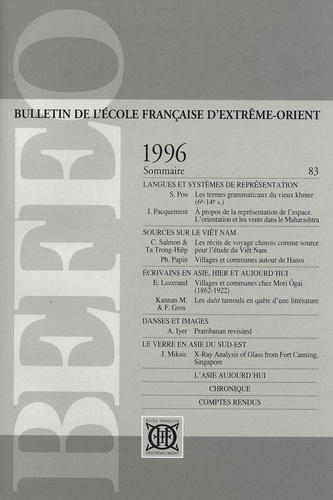  Collectif - Bulletin EFEO 83 (1996).
