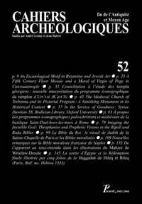 Cahiers archéologiques, n° 52