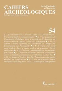 Cahiers archéologiques, n° 54