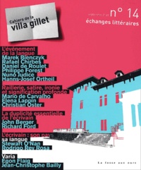  Collectif - Cahiers De La Villa Gillet N° 14 Septembre 2001 : Echanges Litteraires.