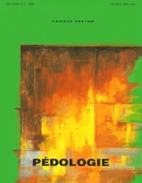 Cahiers Orstom Pedologie Volume Xxviii N°2 1993 : Special Erosion, Rehabilitation Des Sols Et Gces