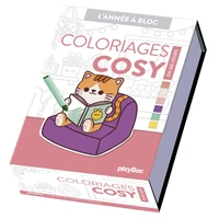 Calendrier Coloriages cosy en 365 jours - Année à bloc