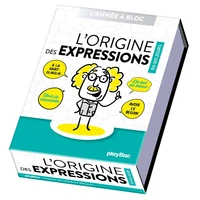Calendrier L'origine des expressions en 365 jours - Année à bloc