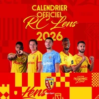 Calendrier mural RC Lens 2026