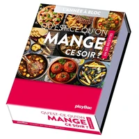 Calendrier Qu'est-ce qu'on mange ce soir ? En 365 jours - Année à bloc