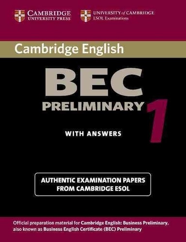  Collectif - Cambridge Bec Preliminary Self-Study Practice Tests Book.