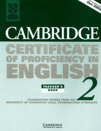  Collectif - Cambridge Certificate Of Proficiency In English 2. Teacher'S Book.