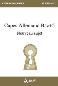 CAPES Allemand Bac+5 Nouveau sujet