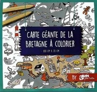  Collectif - Carte géante de la Bretagne à colorier.