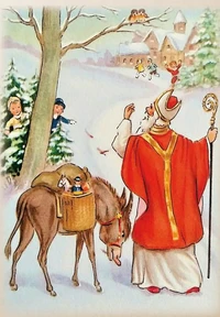 Cartes Noël chrétien par lot de 10