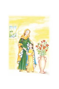 Cartes sainte Anne et Marie enfant par lot de 10
