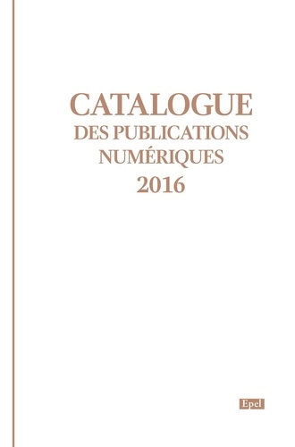 Catalogue des publications numériques EPEL