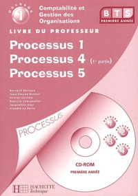  Collectif - Cgo Processus 1, 4 (1ere Partie), 5 Bts 1ere Annee. Livre Du Professeur, Avec Cd-Rom.