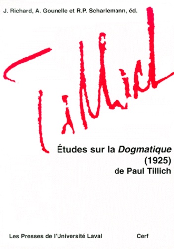  Collectif Clairefontaine - Etudes Sur La Dogmatique (1925) De Paul Tillich.