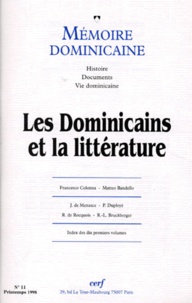  Collectif Clairefontaine - Memoire Dominicaine Numero 11 Printemps 1998 : Les Dominicains Et La Litterature.