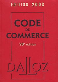  Collectif - Code de commerce 2003. 1 Cédérom
