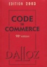  Collectif - Code de commerce 2003. 1 Cédérom