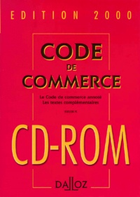  Collectif - Code De Commerce. Avec Cd-Rom, Edition 2000.