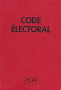  Collectif - Code Electoral. 9eme Edition 1998.