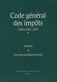  Collectif - Code General Des Impots. Edition 2003-2004.