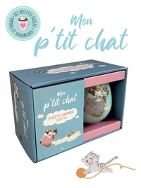  Collectif - Coffret Mug - Mon p'tit chat - 30 recettes gourmandes spécial mug - Un joli mug en céramique et un livre de recettes.