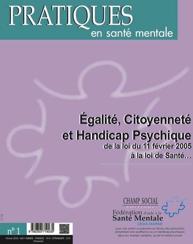PSM 1 -2016 Egalité, citoyenneté et handicap psychique