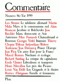  Collectif - COMMENTAIRE N°86 ETE 1999.