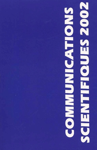  Collectif - Communications Scientifiques Mapar 2002. Avec Cd-Rom.