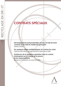 CONTRATS SPÉCIAUX