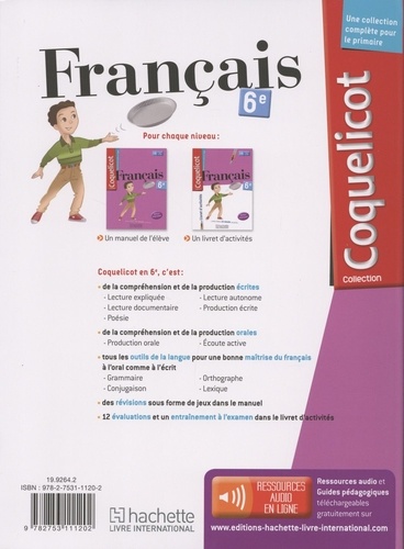 Français 6e Coquelicot  Edition 2018