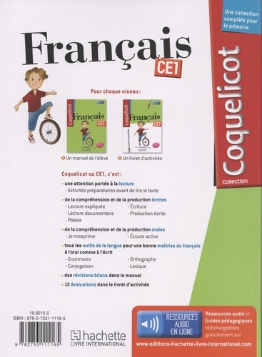Français CE1 Coquelicot  Edition 2018