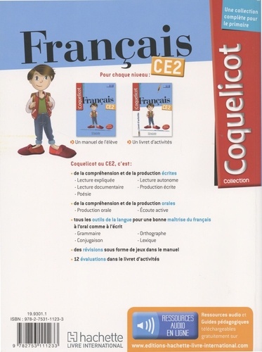Français CE2 Coquelicot. Livret d'activités  Edition 2018