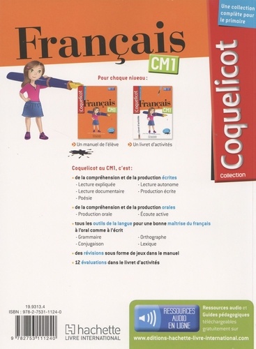 Français CM1 Coquelicot. Livret d'activités  Edition 2018
