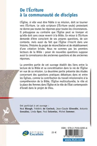 De l'écriture à la communauté de disciples