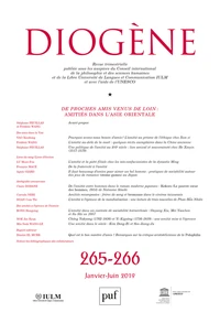 Diogène N° 265, janvier 2019