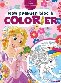  Collectif - Disney Princesses - Mon premier bloc à colorier (Raiponce et Vaiana).