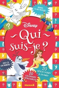  Collectif - Disney - Qui suis-je ? - 20 héros Disney à deviner - 20 coloriages détachables.