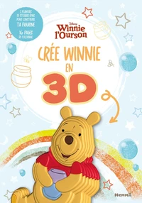Disney Winnie l'Ourson - Crée Winnie en 3D - 2 planches de stickers épais pour construire ta figurine - 16 pages de coloriage