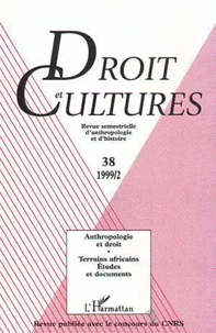 ANTHROPOLOGIE ET DROIT